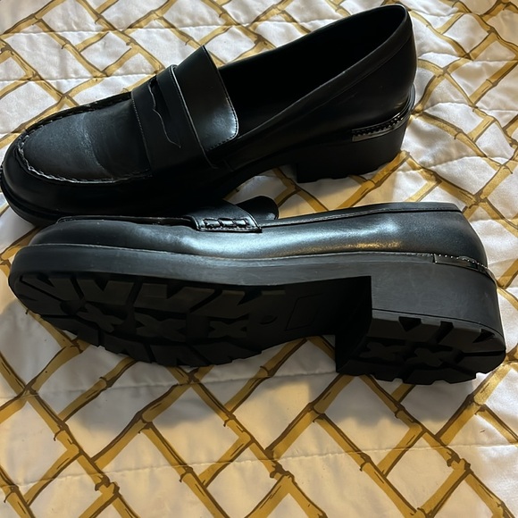 Brass Plum by Nordstrom’s penny loafers with a little heel size 10 - Picture 2 of 4